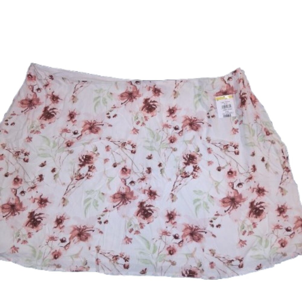 BP. Floral Skirt Size 4X NWT Side Zip A-Line Lightweight